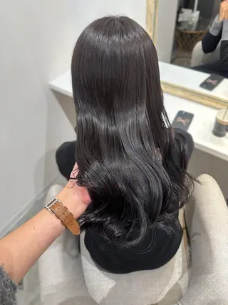 ロング カラー Rinka/梅田/ 透け感カラー🤎のヘアスタイル
