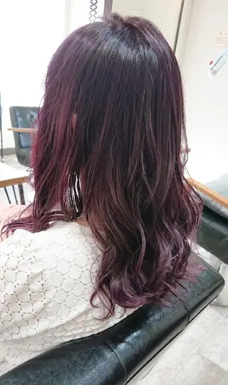 ロング カラー ACROあべの店所属・艶カラー/インナー /グラデ/大西小百合のヘアスタイル