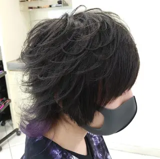 ミディアム カラー メンズ 🐺一ノ瀬 凌 / デザインウルフ🐺のヘアスタイル