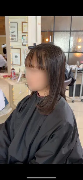 セミロング Ancheri by flammeum戸塚店所属・ひな/ボブカット/ ブリーチなしWカラーのヘアスタイル