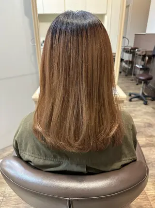 セミロング 杉田 花乃のヘアスタイル