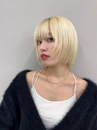 ショート カラー 池袋/似合わせ/縮毛 髪質改善【ugen】のヘアスタイル