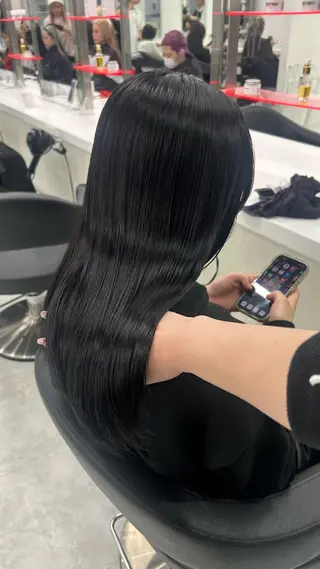 ロング カラー パーマ ヘアアレンジ メンズ キッズ 🩶盛れ✖️韓国ヘア 🩶Himari🎀のヘアスタイル