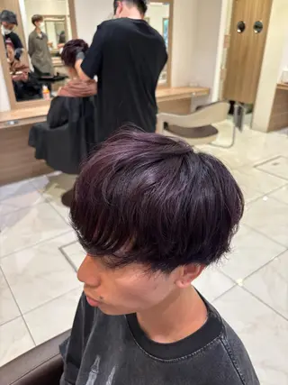 カラー メンズ 山本 侑平のヘアスタイル