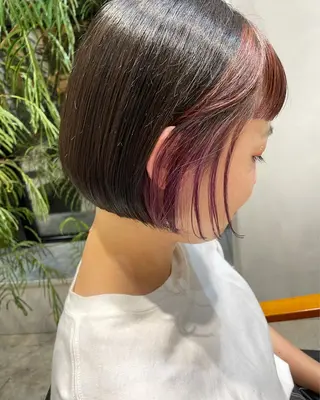 ショート ヒロミ/アレンジ/ アンニュイ/透け感のヘアスタイル