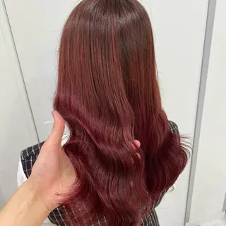 ロング カラー ブリーチなし暖色 💗AKARI💗のヘアスタイル