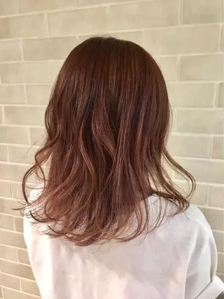 ミディアム カラー 艶髪カラー&ウルフ フルカワ ヒロズミのヘアスタイル