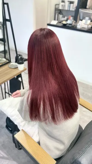 ロング カラー STRAAL所属・カラーモデル🩷 ゆうかのヘアスタイル
