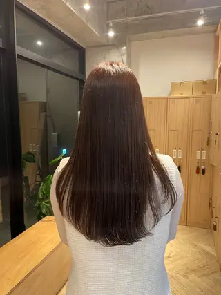 ロング カラー 愛莉/ラベンダー/ ベージュ/ブラウンのヘアスタイル