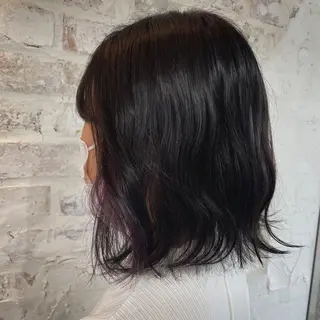 ミディアム カラー 透明感カラー×ヘア アレンジ🪽しおりのヘアスタイル
