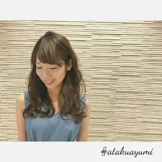 セミロング パーマ カラー ヘアアレンジ ⭐️ アユミ⭐️のヘアスタイル