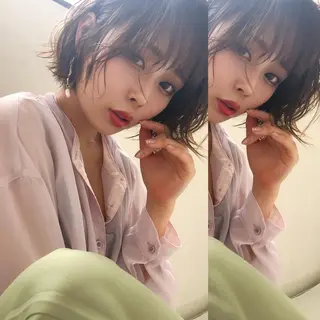 ショート カラー Mevra-eyelash-所属・Mevra eye lashのマツエク・マツパデザイン