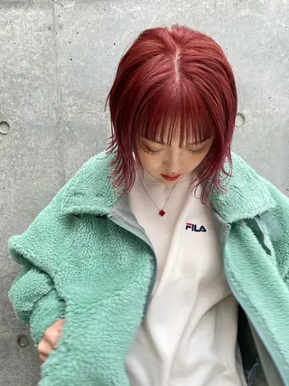 ミディアム カラー a moment(モーメント)所属・蔵前 デザインカット KOBAYASHIのその他イメージ