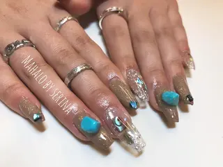 ロング カラー ネイル SUNNY BAE. SERINAのネイルデザイン