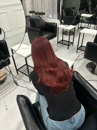 カラー fudge所属・MaisonHALU 松浦光咲のヘアスタイル