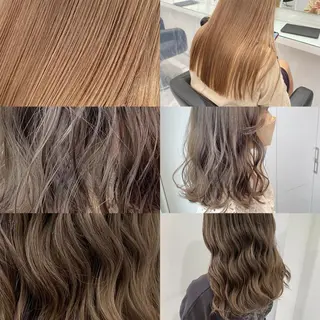 ミディアム カラー ✨透明感、艶髪ヘア✨ 韓国ヘア特化💖のヘアスタイル