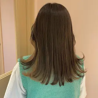 ミディアム マホ/日吉/髪質改善 /レイヤー/ガーリーのヘアスタイル