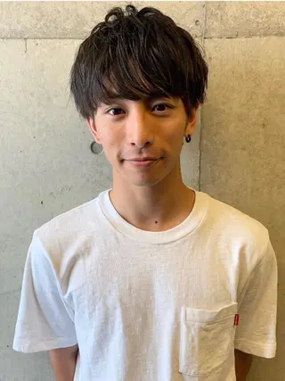 ミディアム メンズ ♡ma ki♡のヘアスタイル