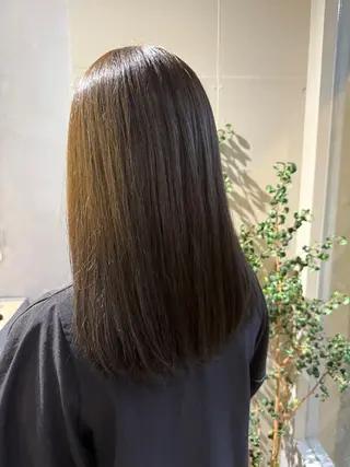 ロング 安藤 里奈のヘアスタイル