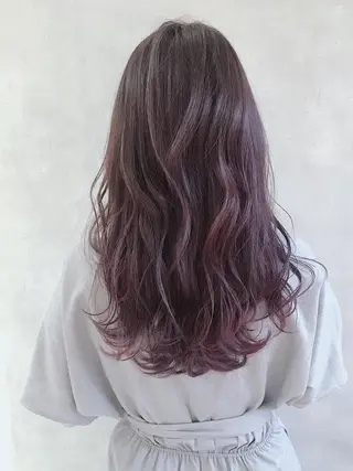 セミロング カラー MOU namba ムウナンバのヘアスタイル