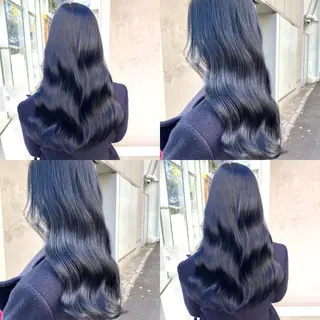 ロング カラー ヘアアレンジ メンズ 🦋重くない暗髪🦋 Hana🦋のヘアスタイル