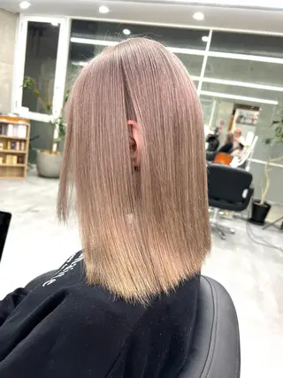 ミディアム welring hair salon所属・azusa/心斎橋/ ハイトーンカラーのヘアスタイル