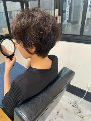 ショート カラー 田中 あやなのヘアスタイル