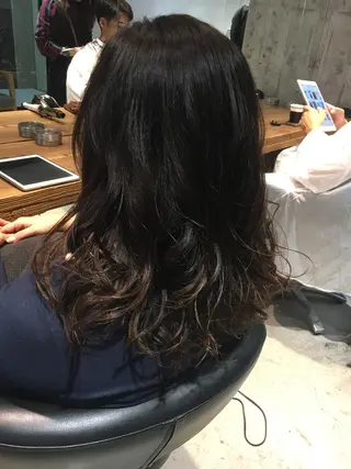 セミロング カラー 髪質改善ULTOWA ✨松井 美幸のヘアスタイル