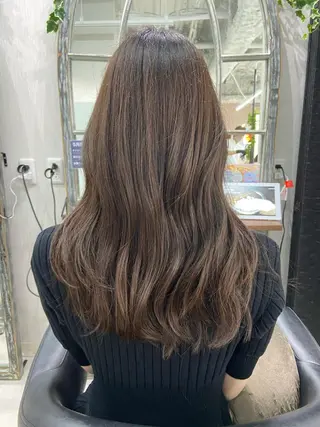 ロング カットパーマ✂️ 小坂田玲亜のヘアスタイル