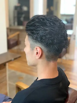 ショート メンズ CECIL hair なんば店所属・メンズパーマ 艶髪☆店長☆有馬のヘアスタイル