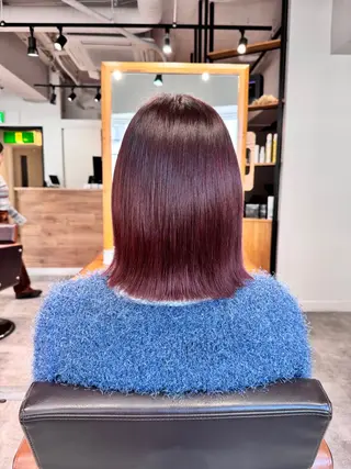 ミディアム 髪質改善/艶カラー 🤍mizueのヘアスタイル