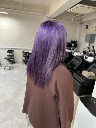 ミディアム ハイライト/ ブリーチ😈小倉😈のヘアスタイル