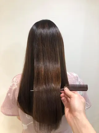 ロング コテ巻き風パーマ/ 髪質改善/河島恭平のヘアスタイル