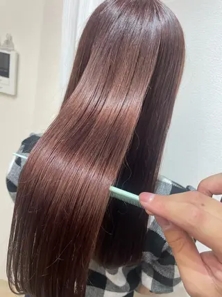 ロング カラー ケアブリーチ /髪質 改善/古橋圭史郎のヘアスタイル