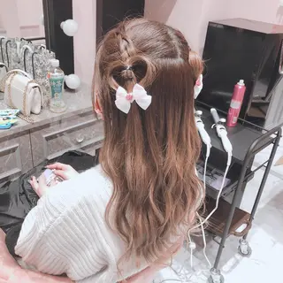 ロング ヘアアレンジ Seventeen 秋葉原　୨୧ あすかのヘアスタイル