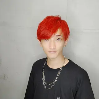 ショート メンズ カラー ハネエクステ表参道/ 羽エクステSpicaのヘアスタイル