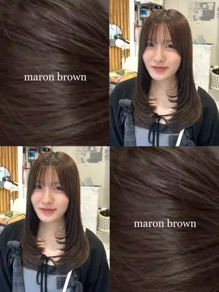 セミロング 韓国ヘア ‎🤍KANA🎀のヘアスタイル