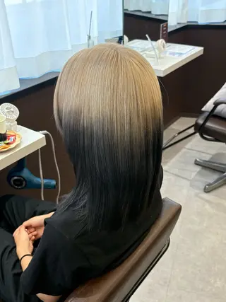 ミディアム カラー 韓国×髪質改善カラー 💎hinaのヘアスタイル