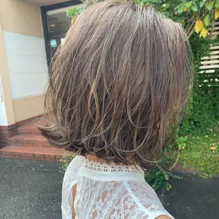 ミディアム カラー Lond jeloud 名古屋所属・髪質改善 の達人/杉原碧仁のヘアスタイル