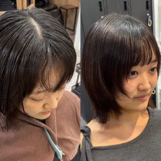 透明感 カラー 艶髪 縮毛矯正🫒airiのヘアスタイル