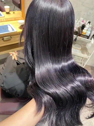 ロング 🦄艶カラー×韓国 NANA💎🐬のヘアスタイル