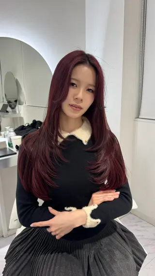 ロング カラー rina/無料レイ ヤーカット/上野🌱のヘアスタイル