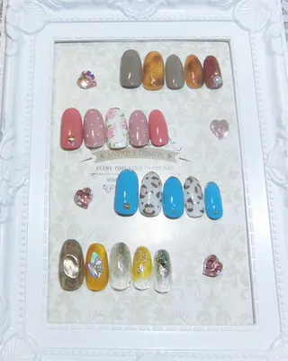 ネイル 🌙都岡 ムーンネイルのネイルデザイン