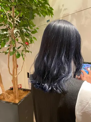 セミロング 岩戸 新のヘアスタイル