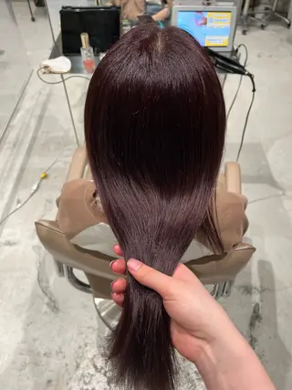 ミディアム 透明感color ˚✧₊amuのヘアスタイル