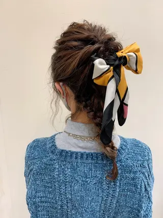 ヘアアレンジ 🍓韓国ヘア レイヤ ーカット🍓笠原 葵のヘアスタイル