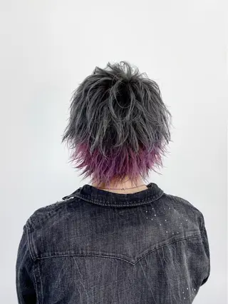 ミディアム カラー 大橋 拓巳のヘアスタイル