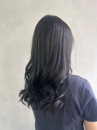 ロング カラー 柳川 瑠衣菜のヘアスタイル