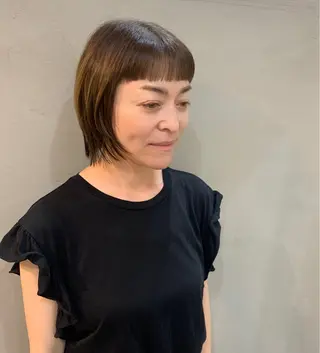 ミディアム 竹村 恵功代のヘアスタイル