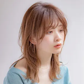 ミディアム 縮毛矯正/レイヤー 💎やまもとちひろのヘアスタイル